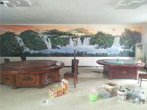 井冈山墙绘-写实风景