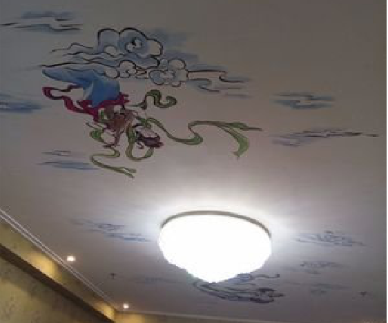 井冈山如何快速绘制天花板上的手绘墙？